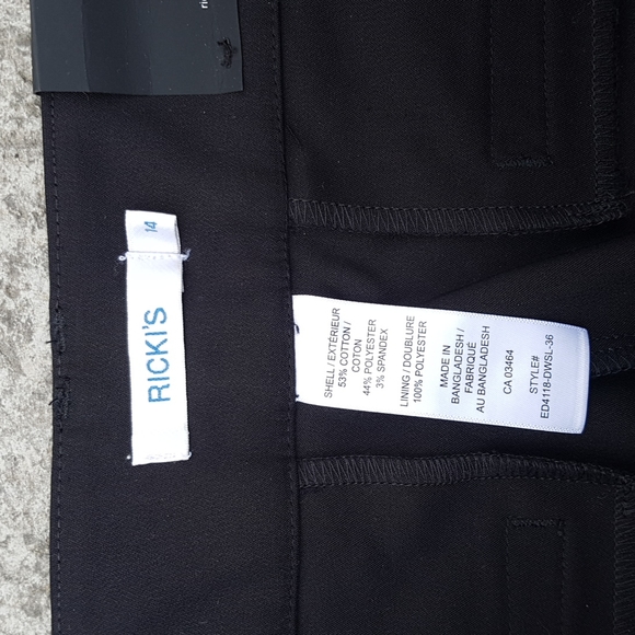 Ricki's sz 14 XLong black dress pant - Picture 3 of 6